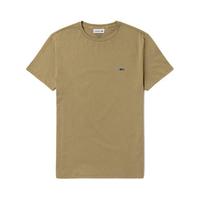 LACOSTE 拉科斯特 男士圆领短袖T恤 TH6709 浅卡其 XXL