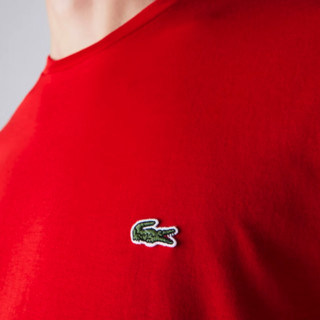 LACOSTE 拉科斯特 男士圆领短袖T恤 TH6709 红色 XS