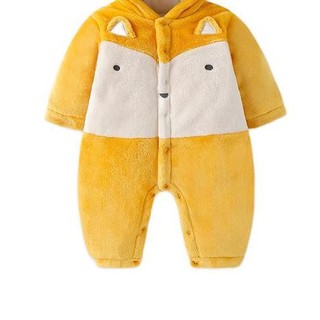gb 好孩子 WW20430079 婴儿夹棉连身衣 橙黄 80cm