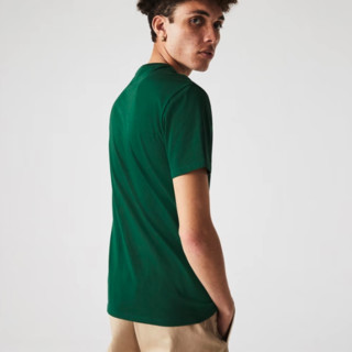 LACOSTE 拉科斯特 男士圆领短袖T恤 TH6709 绿色 XXXL