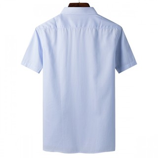 ROMON 罗蒙 男士短袖衬衫 6E19208183 蓝色 44