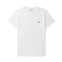 LACOSTE 拉科斯特 男士圆领短袖T恤 TH6709 白色 S