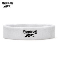 Reebok 锐步 头带护腕头巾跑步篮球男女通用发带运动护具RASB-11030WH 白色