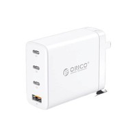 ORICO 奥睿科 PV100-1U3C-WH-BP 氮化镓充电器  USB-A/三Type-C 100W+双Type-C 100W 数据线 2m 白色