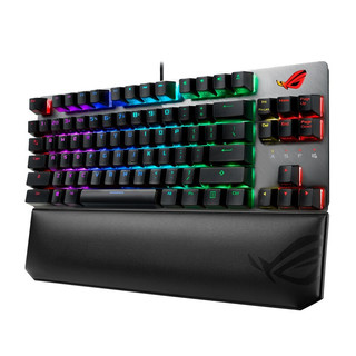 ROG 玩家国度 游侠 TKL 竞技版 84键 有线机械键盘 黑色 Cherry青轴 RGB