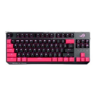 ROG 玩家国度 游侠 TKL 84键 有线机械键盘 朋克粉 Cherry红轴 RGB