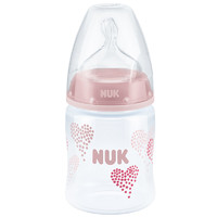 NUK PP彩色奶瓶 硅胶奶嘴款 女宝宝款 150ml 0-6月