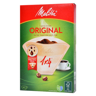 美乐家（melitta）1×4醇香咖啡滤纸（40片装）适用8-12杯