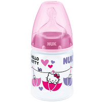 NUK PP彩色奶瓶 硅胶奶嘴款 女宝宝款 150ml Hello Kitty粉色 0-6月