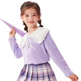 Disney baby DB131AA38 女童长袖T恤 蛋糕紫 120cm