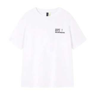 Semir 森马 男士圆领短袖T恤 10-7421100162 本白 XL