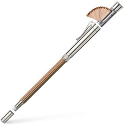 FABER-CASTELL 辉柏嘉 118567 - 铅笔，带笔帽、卷笔刀和橡皮擦，镀铂金，棕色