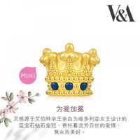 Chow Sang Sang 周生生 黄金足金V&A博物馆系列维多利亚女王皇冠转运珠(配绳需另购)