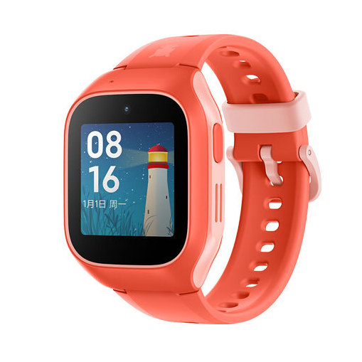 6C 4G智能手表 粉色表壳 粉色硅胶表带（北斗、GPS）