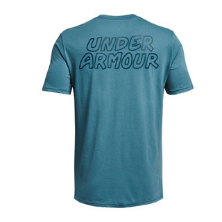 安德玛官方UA Scribble男子训练运动短袖T恤1366420 蓝色597 XL