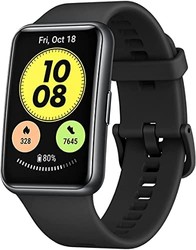 HUAWEI 华为 WATCH FIT 新款智能手表，1.64 英寸生动 AMOLED 显示屏，均码，石墨黑色