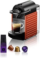 KRUPS 克鲁伯 Nespresso Pixie 胶囊咖啡机 XN3045(1260W，0.7升水箱，19Bar泵压)，红色