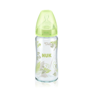 NUK 玻璃彩色奶瓶 硅胶奶嘴款 240ml 0-6月