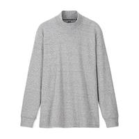 UNIQLO 优衣库 男士高领长袖T恤 418698 烟灰色 L