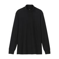 UNIQLO 优衣库 男士高领长袖T恤 418698 黑色 XXXL