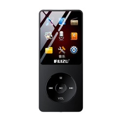 RUIZU 锐族 X02 带资料版 音频播放器 8G 黑色（3.5单端）