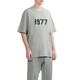 ESSENTIALS 数字植绒 T 恤 1977 灰色
