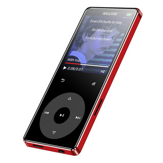 RUIZU 锐族 X02 金属触摸款 音频播放器 8G 红色（3.5单端）