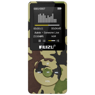 RUIZU 锐族 X02 音频播放器 16G 军绿色（3.5单端）