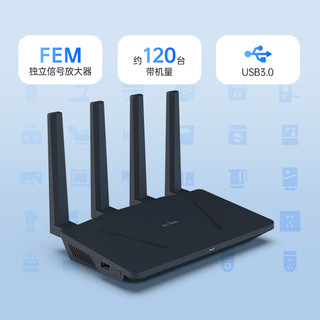 GLiNet AX1800千兆路由器wifi6智能openwrt旁路由双频无线家用穿墙王高速端口去广告稳定固件可刷机router
