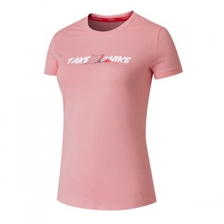 QIAODAN 乔丹 女子运动T恤 FHS22201400 藕粉色 XL