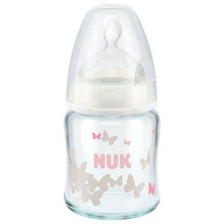 NUK 玻璃彩色奶瓶 硅胶奶嘴款 120ml 0-6月