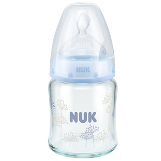NUK 玻璃彩色奶瓶 硅胶奶嘴款 120ml 0-6月