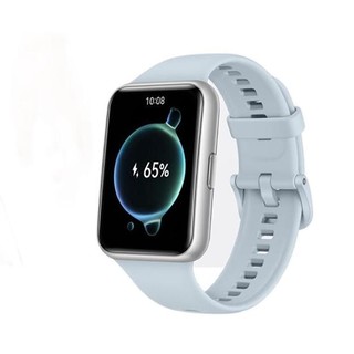 HUAWEI 华为 WATCH FIT 2 活力款 智能手表 银色表壳 海岛蓝硅胶表带 (GPS、血氧、心率）