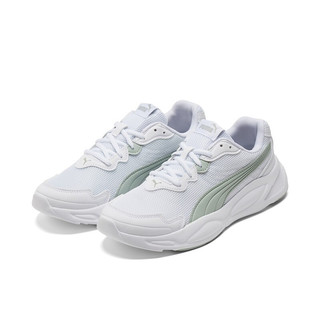 PUMA 彪马 90s Runner Nu Wave 中性跑鞋 373017-21 白/灰绿色 40