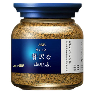 AGF 马克西姆 冻干速溶黑咖啡粉 80g 蓝白罐