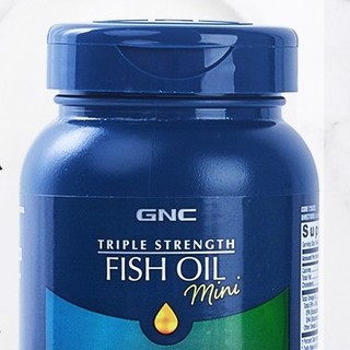 GNC 健安喜 三倍浓缩深海迷你鱼油软胶囊 120粒