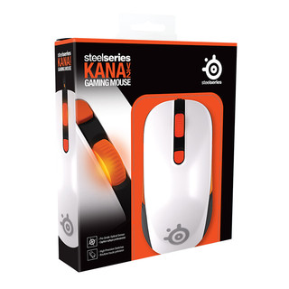 赛睿（SteelSeries）Kana v2 有线鼠标 4000DPI  白色