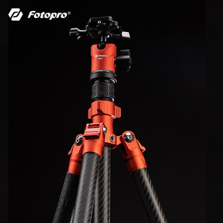 Fotopro 富图宝 MG4 双全景云台 3K碳纤维专业摄影摄像三脚架 橙色