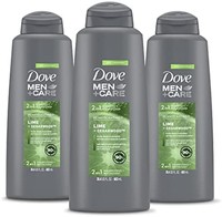 Dove 多芬 Men+Care 2 合 1 洗发水和护发素20.4 盎司（603ml），3 件装