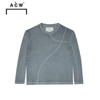 PLUS会员：A-COLD-WALL* 棉质个性图案宽松长袖T LSC02
