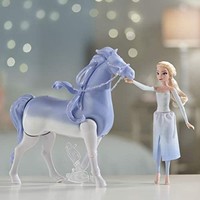 Hasbro 孩之宝 迪士尼《冰雪奇缘》 2 艾尔莎与游泳和步行的小马Nokk