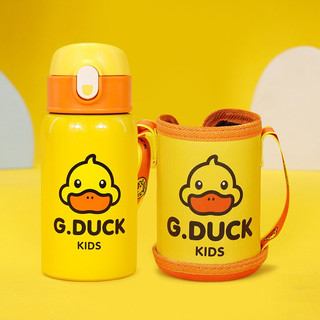 G.DUCK 小黄鸭儿童保温杯不锈钢水杯上学外出杯子 黄色大头鸭
