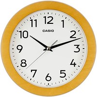 CASIO 卡西欧 挂钟 棕色 直径21厘米 模拟 木框 IQ-134-5JF