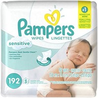 Pampers 帮宝适 婴儿湿巾 敏感香水 3 倍补充包(不含浴缸)192 片