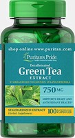 Puritan&#39;s Pride 普丽普莱 脱咖啡因绿茶标准化提取物 750 mg，100 粒