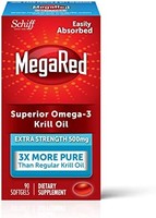 Schiff 旭福 MegaRed 软胶囊（一盒90粒），Omega-3鱼油500mg-磷虾油，无腥味