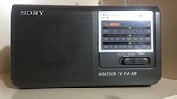 SONY 索尼 ICF-36 便携式的 AM/FM/TV/天气无线电（制造商已停产）