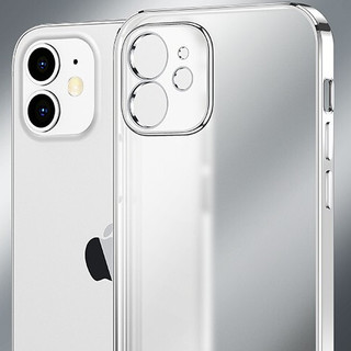 SmartDevil 闪魔 iPhone 12 硅胶手机壳 银白色