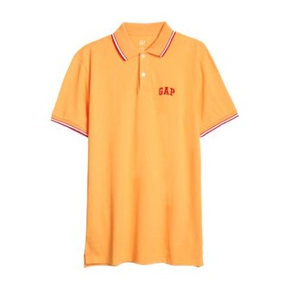Gap 盖璞 男士短袖POLO衫 440725 橙色 M