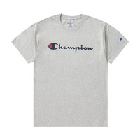 Champion 男女款圆领短袖T恤 GT23HY07718 灰色 XS